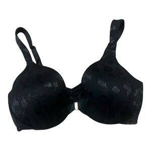 NWT Soma Erica Black Floral Front Closure Underwire Lined Bra 38D
